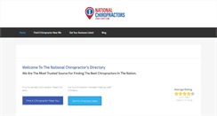 Desktop Screenshot of nationalchiropractorsdirectory.com