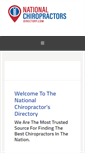 Mobile Screenshot of nationalchiropractorsdirectory.com